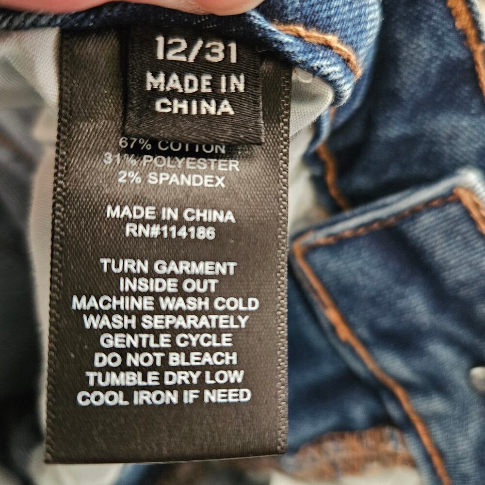 Frye High Rise Amari Medium Wash Roll Cuff Jeans 1859395 size 12/31 EUC - Picture 6 of 10